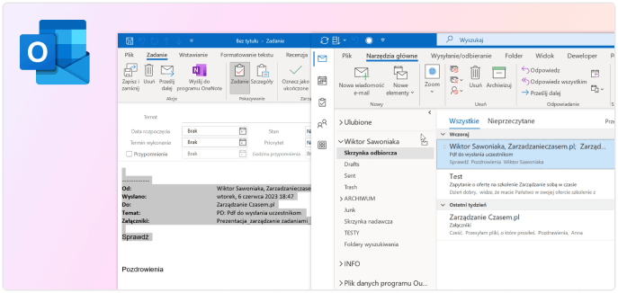 Kurs Microsoft Outlook 365 od podstaw strefakursów pl kursy i